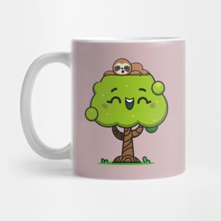 Happy Tree Sleepy Sloth Mug